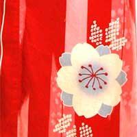 矢羽根桜赤