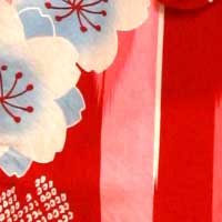 矢羽根桜赤