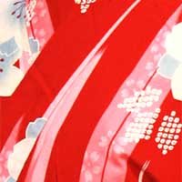 矢羽根桜赤